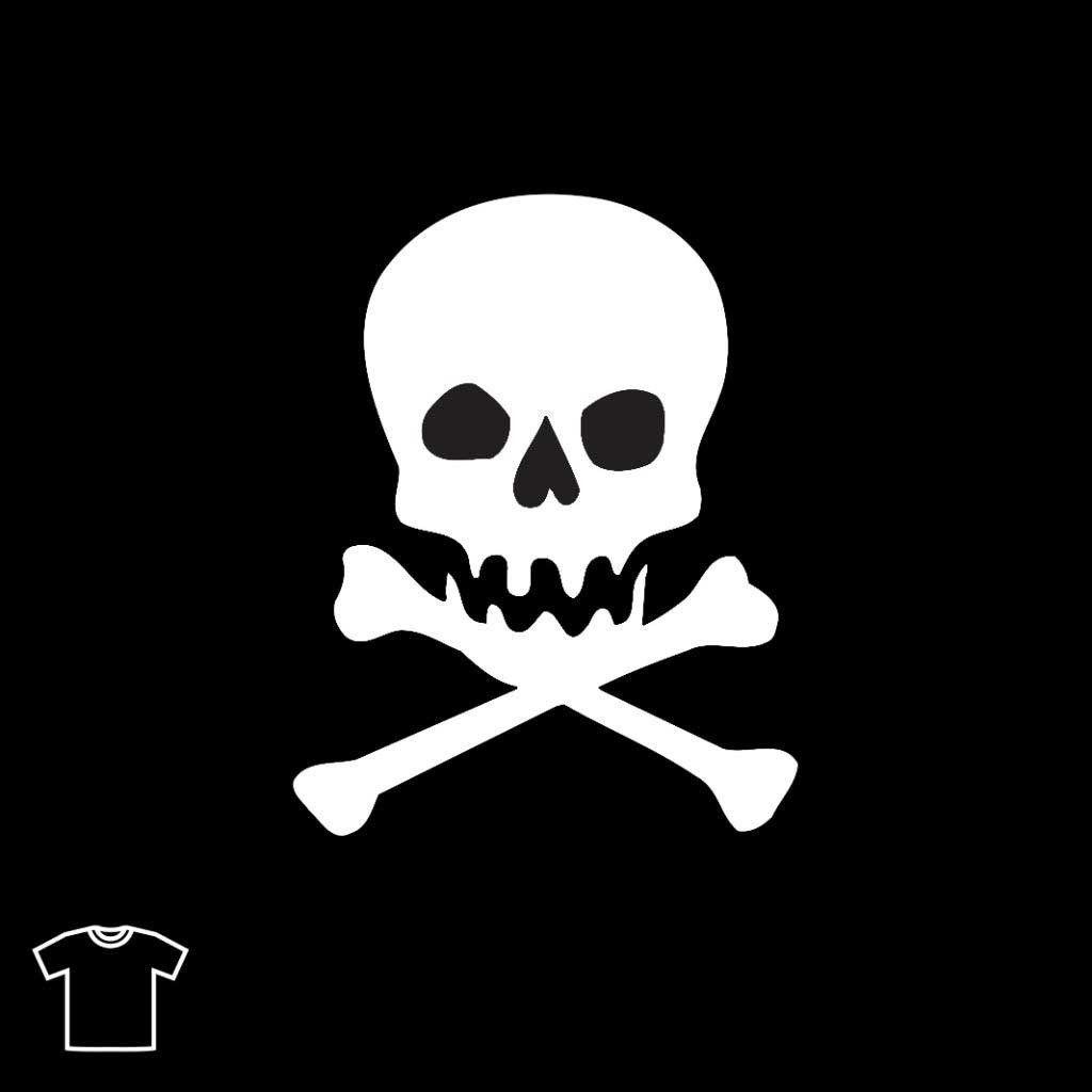 Black and White Skull Logo - Skull & Cross Bones T Shirt for Men – REMO General Store