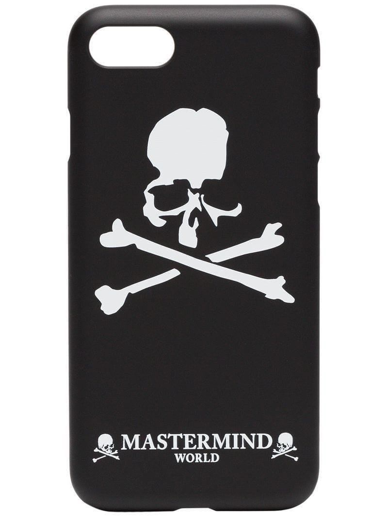 Black and White Skull Logo - Mastermind Japan Black And White Skull Print Iphone 7/8 Phone Case ...