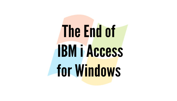 IBM iSeries Logo - Windows 10 And IBM i Access for Windows …And Why IBM SWMA Is So ...