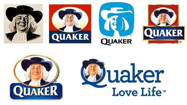 Quacker Logo - Evolution of the Quaker Oats logo - Doobybrain.com