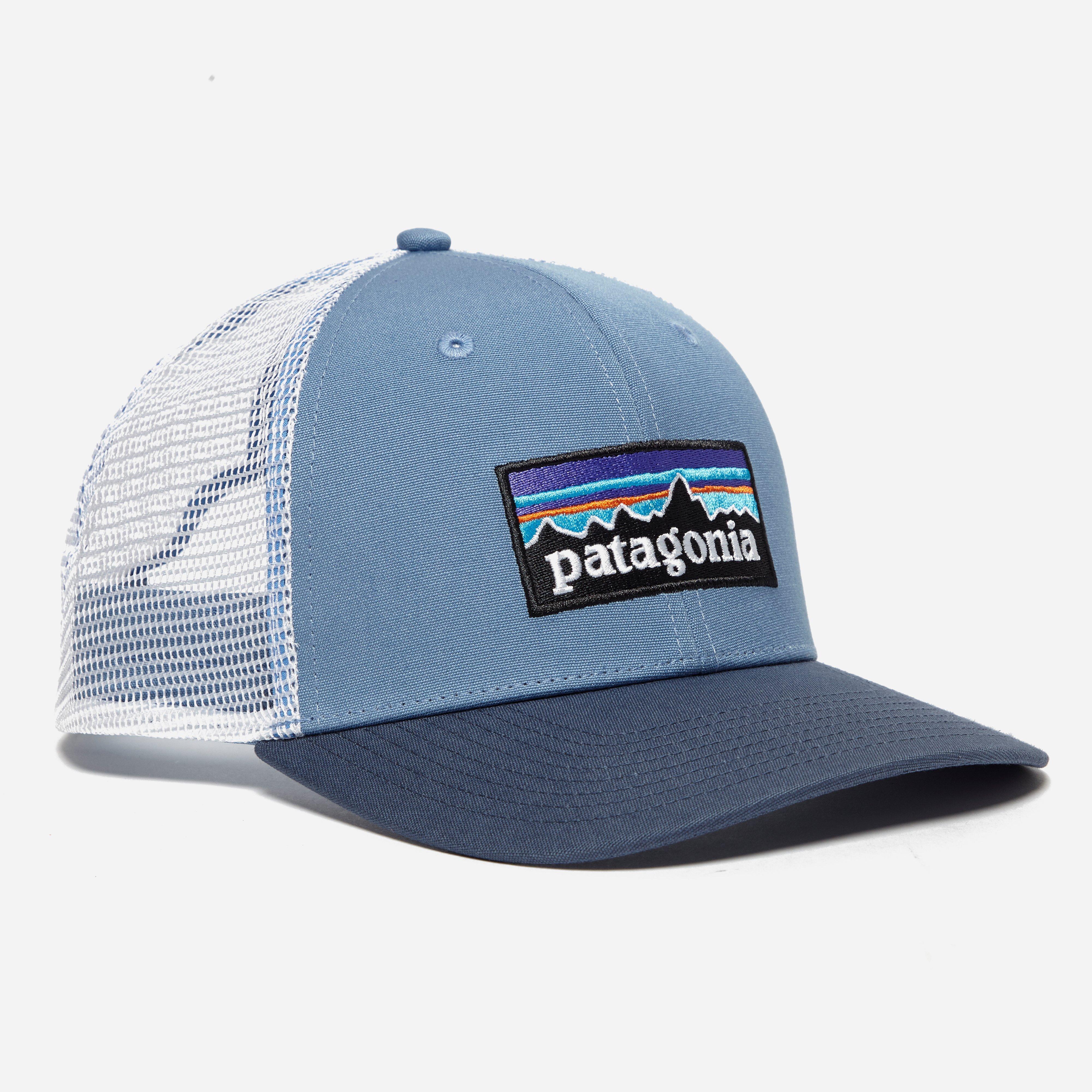 Who Has a Blue P Logo - Patagonia P 6 Logo Trucker Hat In Blue For Men