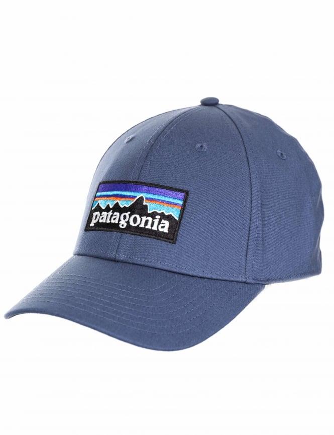 Who Has a Blue P Logo - Patagonia P 6 Logo Stretch Fit Hat