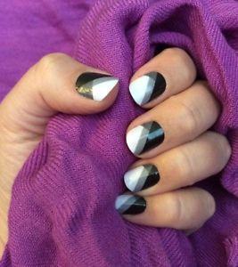 Jamberry Black and White Logo - Jamberry nail Wraps Full Sheet Exclusive /No Longer Available BLACK