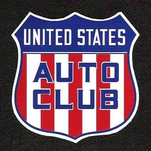 Vintage USAC Logo - USAC United States Auto Club Sticker, Vintage Sports Car Racing