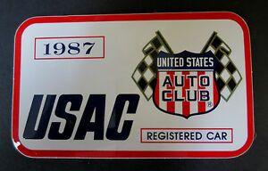 Vintage USAC Logo - 1987 Indianapolis Motor Speedway USAC Registered Decal / Vintage ...