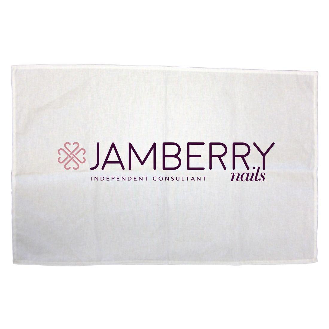 Jamberry Black and White Logo - Jamberry Logo Independent Consultant Tea Towel