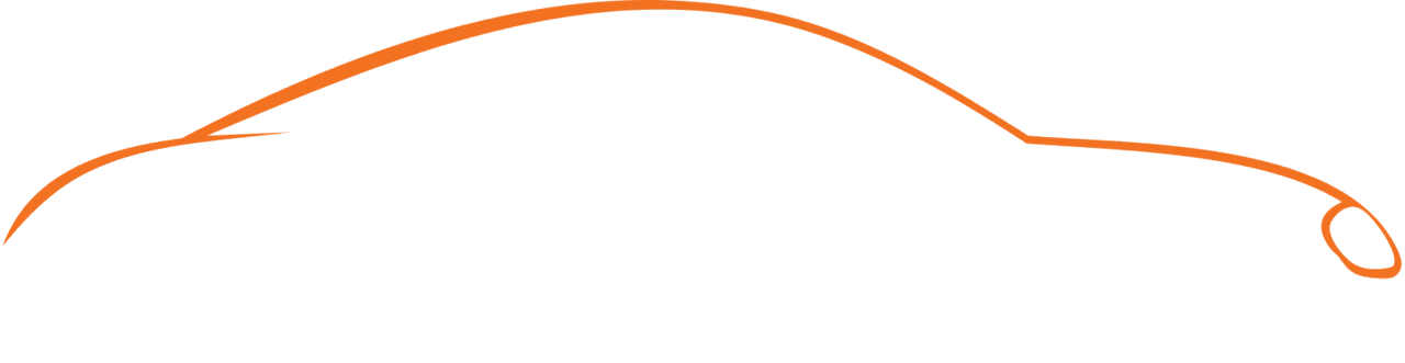 Car Body Shop Logo - For car body repairs, call The Burn Body Shop