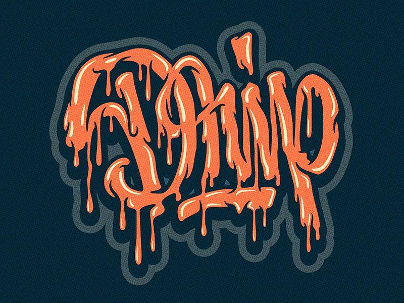 Drip Effect Logo - 30 Custom Lettering Designs with Drips, Runs and Splatters