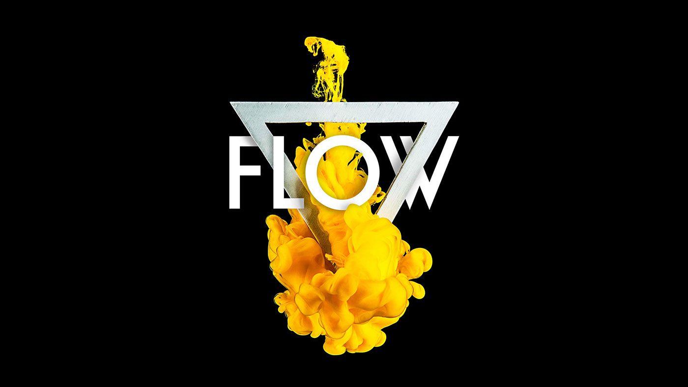 Yellow Black and White Logo - Flow campaign on Behance