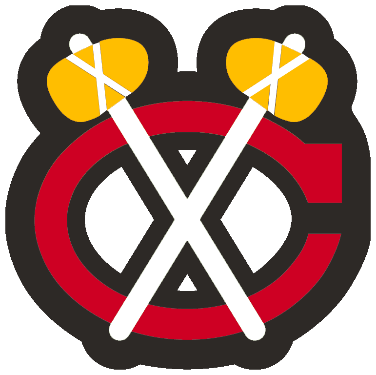 Black Circle Red C Logo - Chicago Black Hawks Alternate Logo - National Hockey League (NHL ...