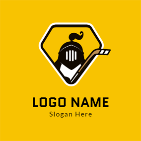 Yellow Black and White Logo - Free Sports & Fitness Logo Designs. DesignEvo Logo Maker