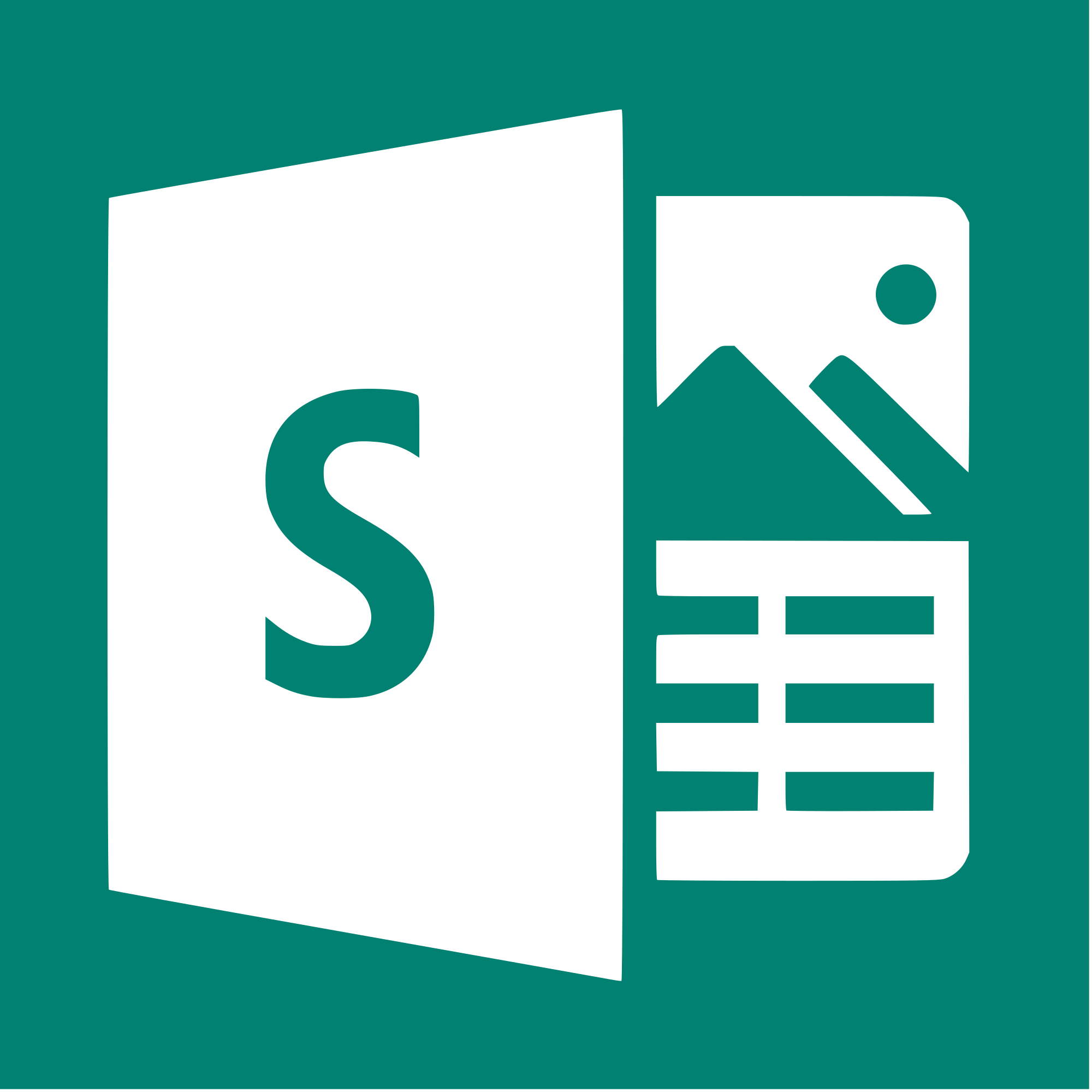 Microsoft Sway Logo - Microsoft Office Sway (Inverted, 2015–present).svg
