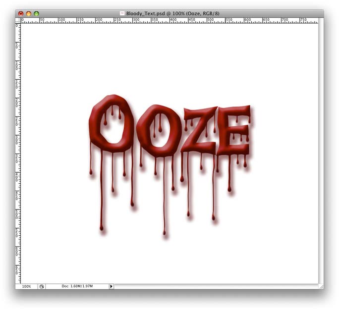 Drip Effect Logo - Photoshop Tutorial: Dripping Blood Text Effect