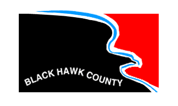 Red and Black Hawk Logo - Black Hawk County, Iowa (U.S.)