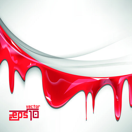 Drip Effect Logo - Red drip effect vector background Free vector in Encapsulated