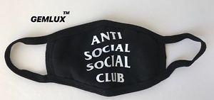 Anti Social Social Club Black Logo - ANTI SOCIAL SOCIAL CLUB Black Logo Print Medical Mask | eBay