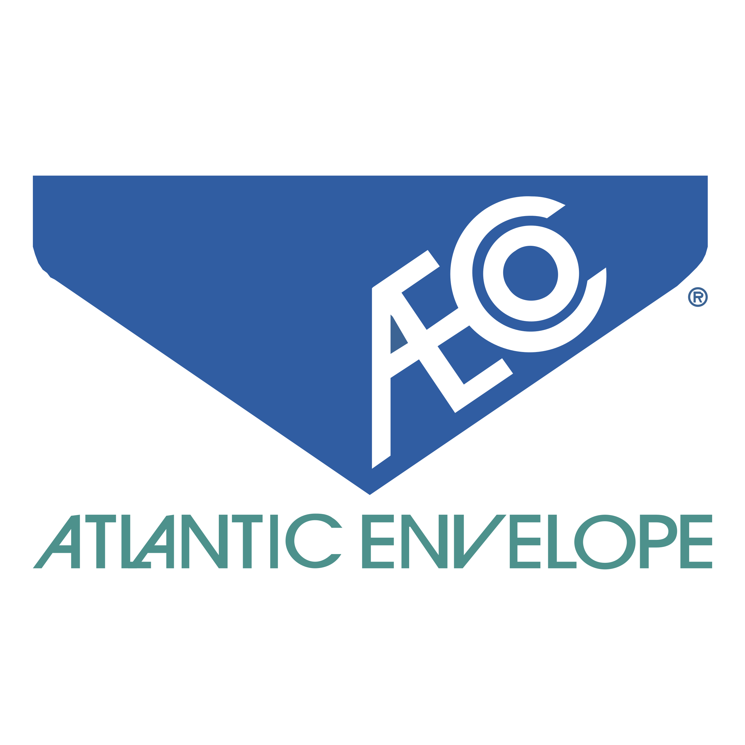 And White Black Envelopelogo Logo - Atlantic Envelope Logo PNG Transparent & SVG Vector - Freebie Supply