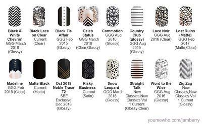 Jamberry Black and White Logo - BLACK & WHITE Graphic designs ~ Jamberry nail wraps ~ HALF sheets ...