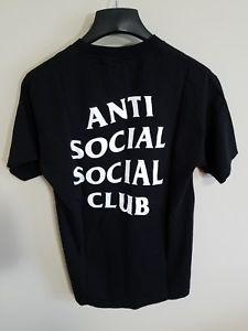 Anti Social Social Club Black Logo - Anti Social Social Club ASSC Classic Logo Tee Black White Mens