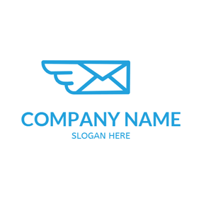 And White Black Envelopelogo Logo - Free Message Logo Designs. DesignEvo Logo Maker