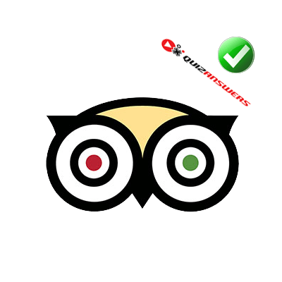 Red and Green Owl Eye Logo - Owl Eyes Logo - Logo Vector Online 2019