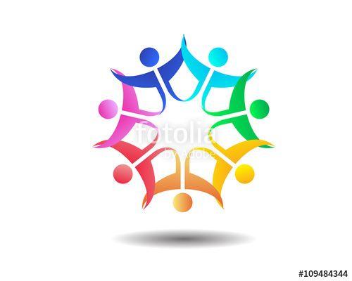Unity Logo - Abstract People Unity Logo Graphic
