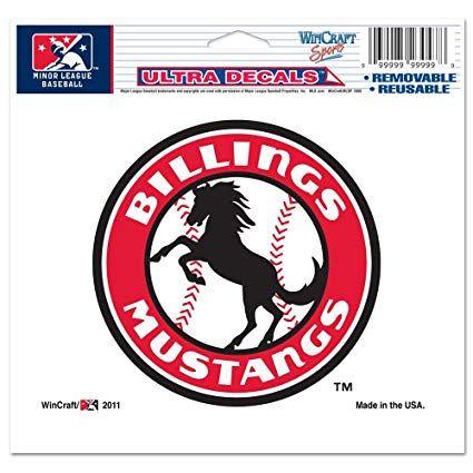 Billings Mustangs Logo - Amazon.com : WinCraft MiLB Billings Mustangs Multi-Use Colored Decal ...