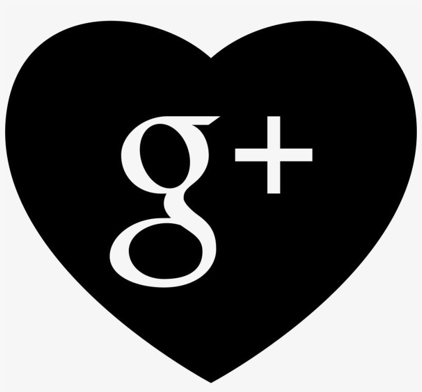 Facebook Google Plus Logo - Heart With Google Plus Social Media Logo Comments - Logo Facebook ...