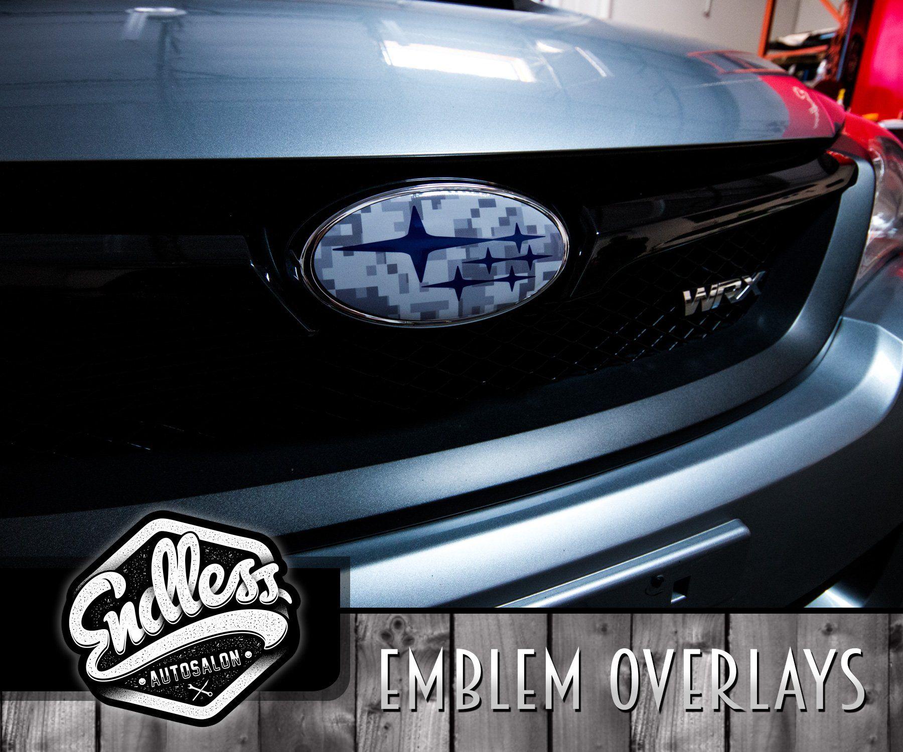 Camo Nissan Logo - Subaru Digital Camo Emblem Overlays | Endless Autosalon