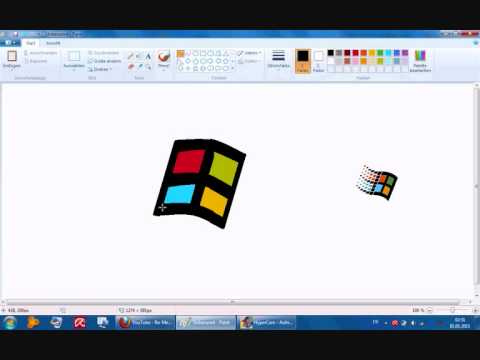 Paint Software Logo - Windows logo speedpaint on ms paint - YouTube