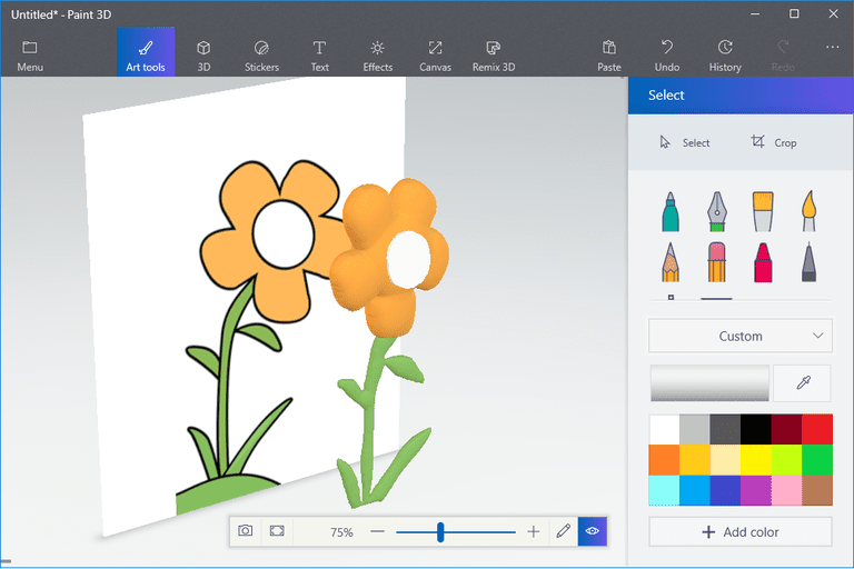 Paint Software Logo - How to Turn a 2D Drawing Into 3D Art in Paint 3D
