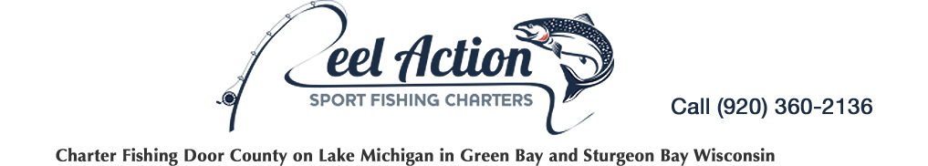 Uncommon Fishing Logo - Fishing Door County. Reel Action Sportfishing Charters