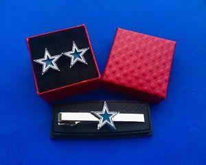 Red Cowboy Logo - Dallas Cowboys Tie Clip & Cufflinks Set Cowboy Logo Gift Set Gift