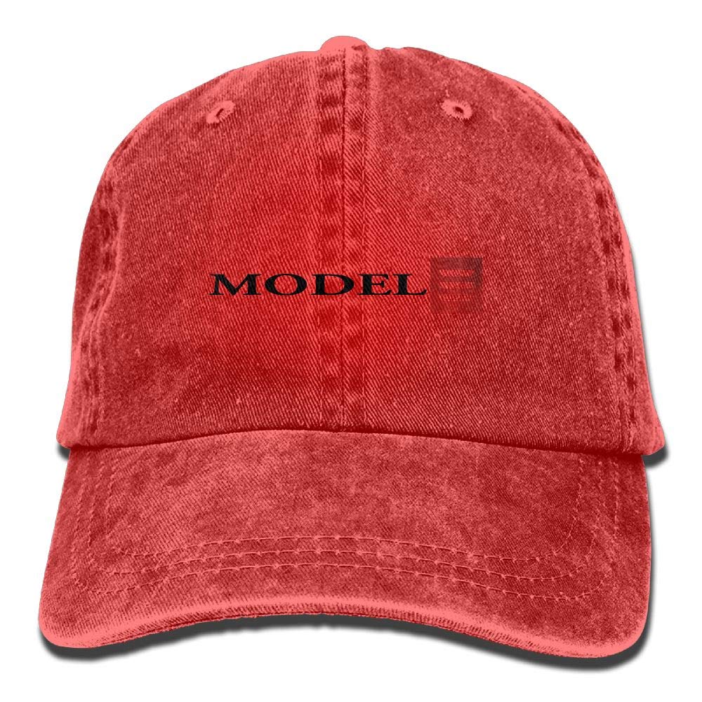 Red Cowboy Logo - Amazon.com: NEST-HOMER Unisex Tesla Model 3 Red Logo Baseball Cap ...