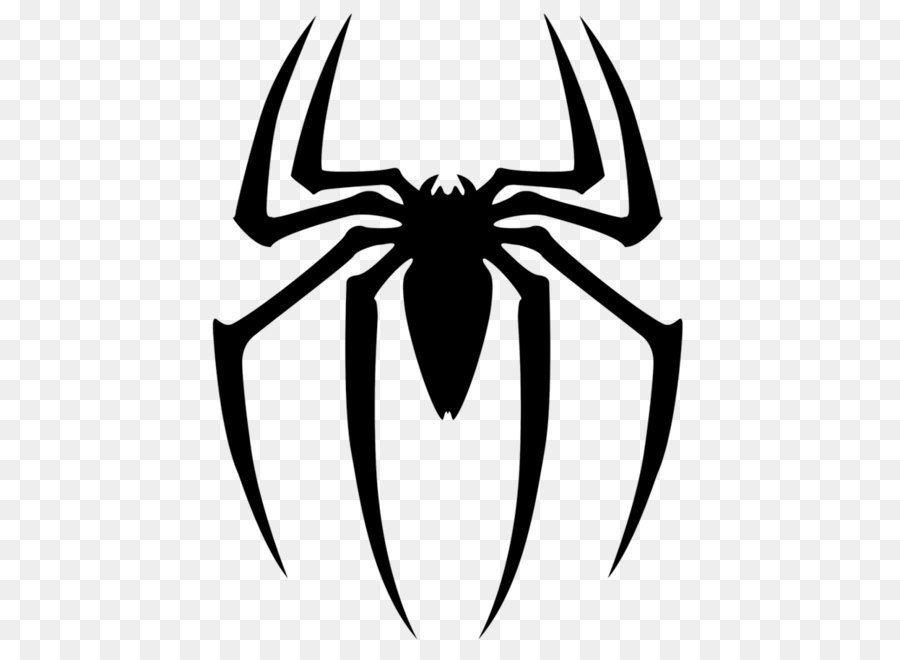 Spider Web Logo - Spider-Man Spider web Logo Clip art - Black Spider Siluet Logo Png ...