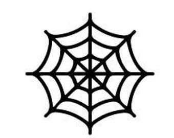 Spider Web Logo - Halloween spider web