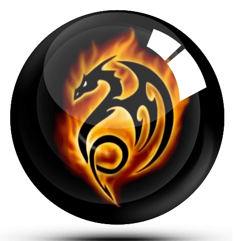 Orange and Black Dragon Logo - Black DRAGON glass ball by abcice on DeviantArt