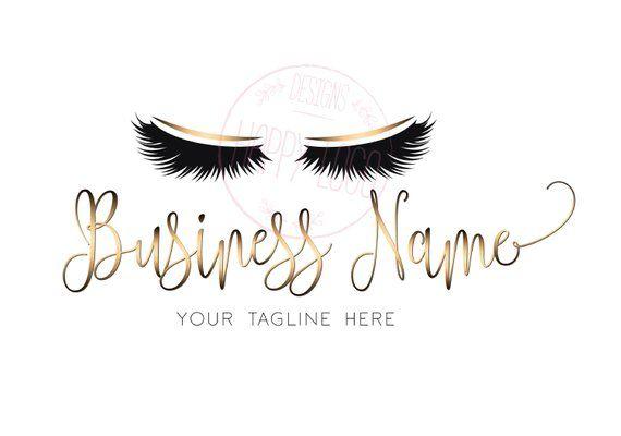 Beauty Logo - DIGITAL Custom logo design , lashes logo, lashes beauty logo, makeup logo,  gold lashes logo design, gold beauty logo, graphic design lashes