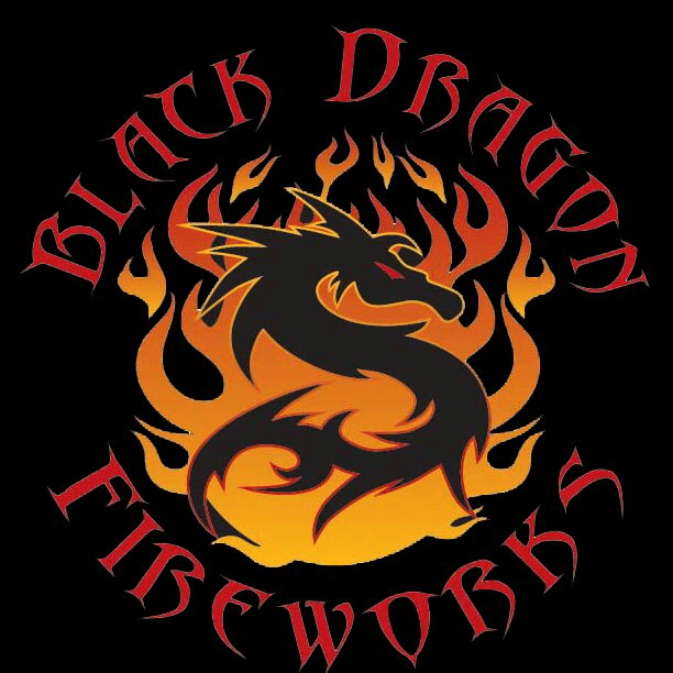 Orange and Black Dragon Logo - Black-Dragon-Fireworks-LLC