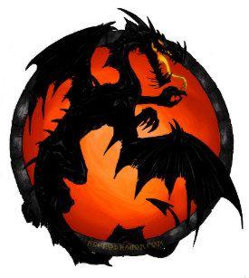 Orange and Black Dragon Logo - Black Dragon Logo Home Décor, Furnishings & Pet Supplies | Zazzle