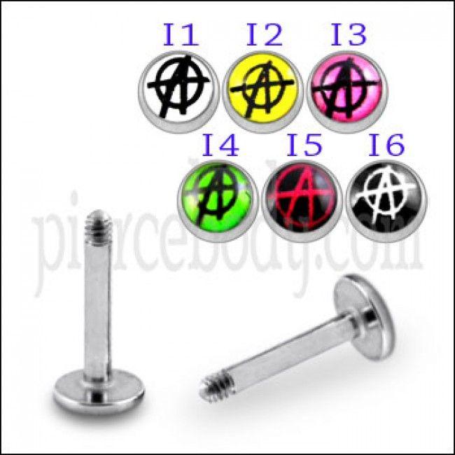 Spider Web Logo - Wholesale Bagains for SS Labret with 4mm Spider Web Logo Bal