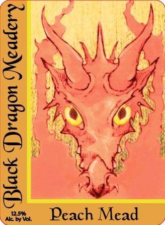 Orange and Black Dragon Logo - 2018 Peach Mead from Black Dragon Meadery | VinoShipper