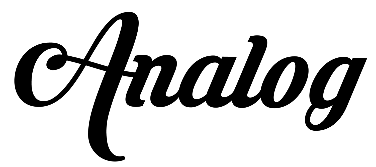 Analog Clothing Logo - Bobeau Clothing/Style Expo LA - Cross Promotion — Analog Productions