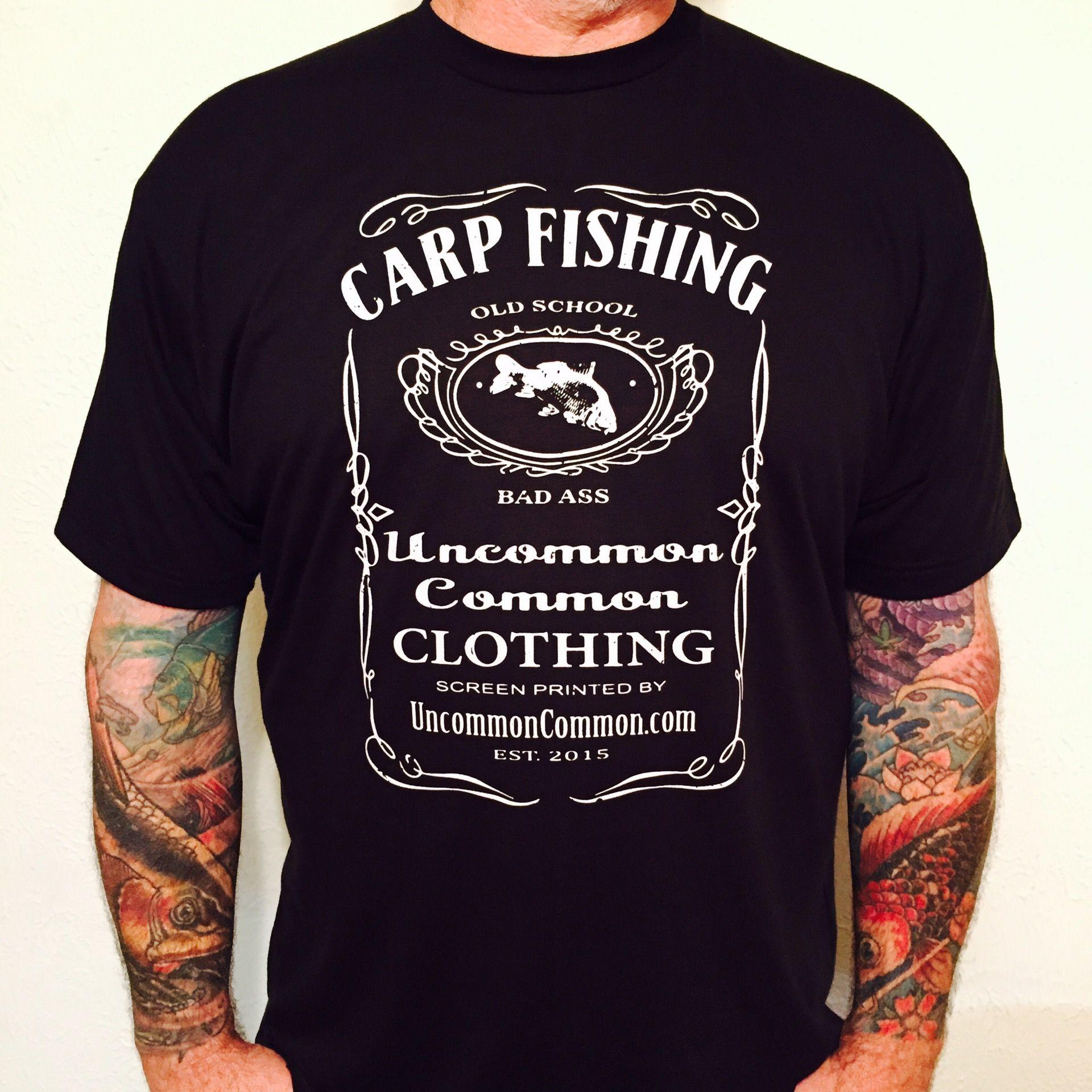 Uncommon Fishing Logo - Carp fishing t-shirt whiskey carp shirt Uncommon Common ...