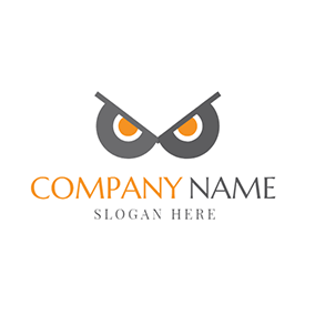 Owl Eyes Logo - Free Owl Logo Designs. DesignEvo Logo Maker