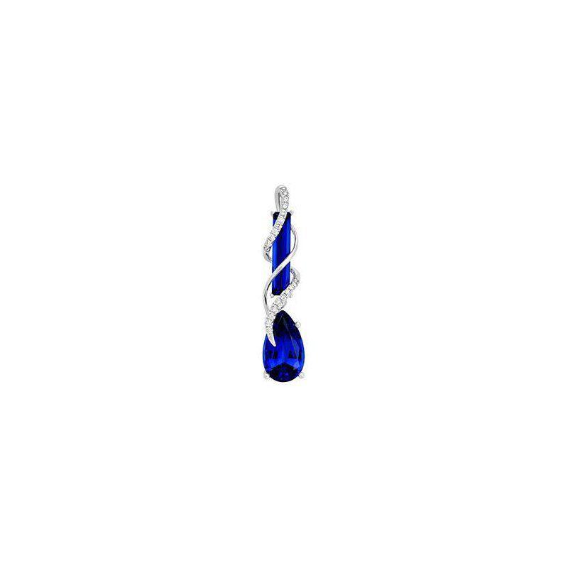 Blue Sapphire Logo - Bogart's Jewellers: Chatham Blue Sapphire Pendant-CP4198WBS