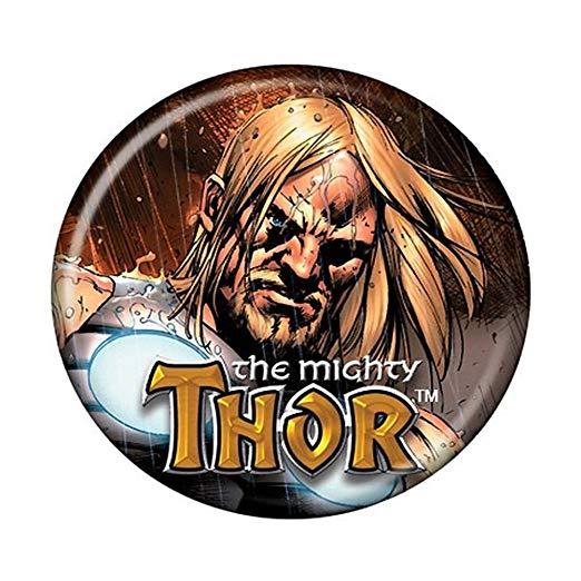 Thor Face Logo - Thor Face Comics Button 1.25