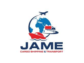 Cargo Logo - JAME CARGO SHIPPING & TRANSPORT logo design - Freelancelogodesign.com