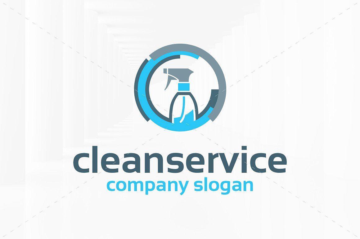 Cleaning Company Logo - Clean Service Logo Template ~ Logo Templates ~ Creative Market