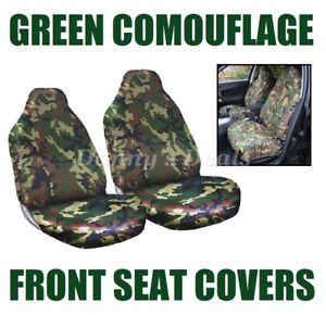 Camo Nissan Logo - Front HD Green Camo Seat Covers Army For Nissan 350Z 350 Z